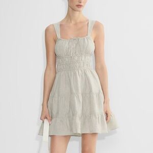 Aritzia Sunday Best Martins Linen Dress / Natural Ecru